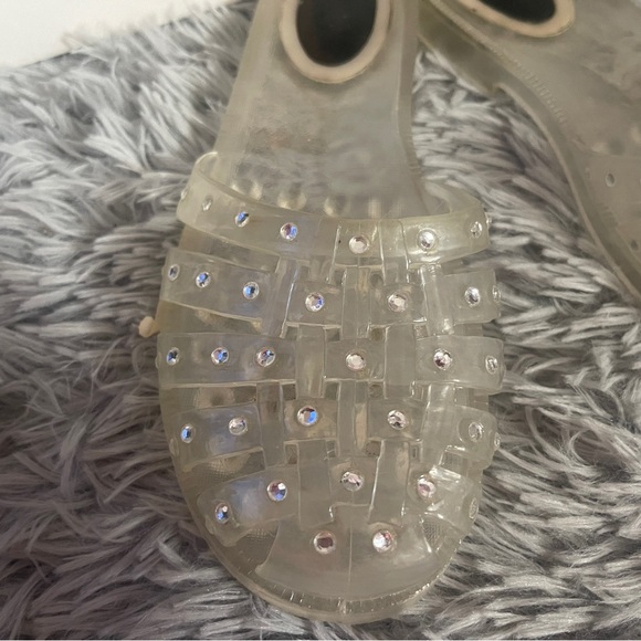 Steve Madden Gelato/Jelly Clear Paris Beach Sandals -sz 9 - Picture 3 of 4